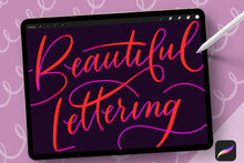 Load image into Gallery viewer, Beautiful Lettering Procreate Brush Set