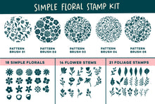 Load image into Gallery viewer, Simple Floral Stamp Kit