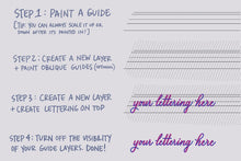 Load image into Gallery viewer, Lettering Guide Brushes for Procreate