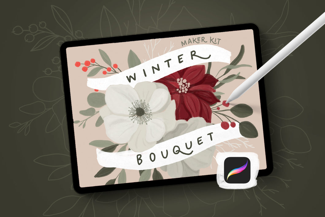 Winter Bouquet Maker Brush Set