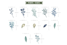 Load image into Gallery viewer, Watercolor Leaves & Florals
