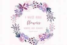 Load image into Gallery viewer, Watercolor Leaves & Florals