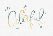 Load image into Gallery viewer, Procreate Watercolor Lettering Brushes