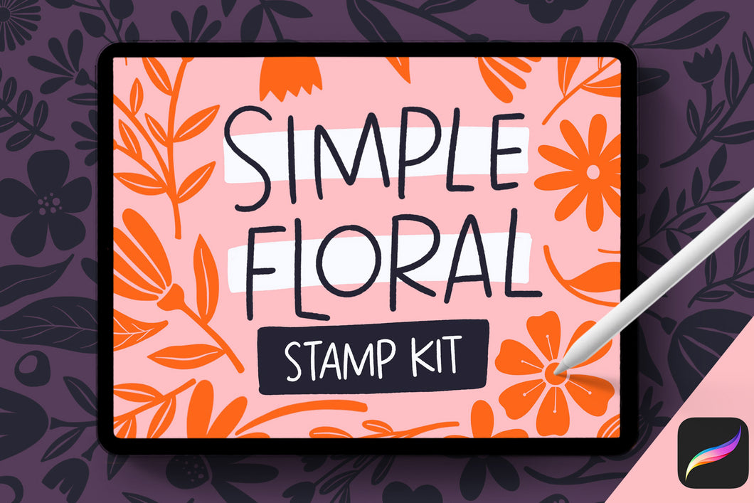 Simple Floral Stamp Kit