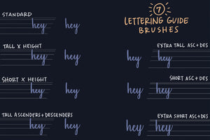 Lettering Guide Brushes for Procreate