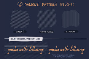 Lettering Guide Brushes for Procreate