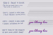 Load image into Gallery viewer, Lettering Guide Brushes for Procreate
