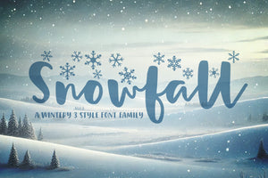 Snowfall Font Trio