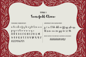 Snowfall Font Trio