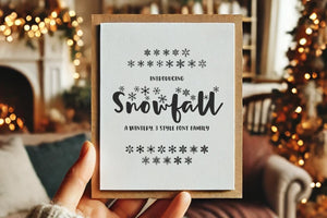 Snowfall Font Trio