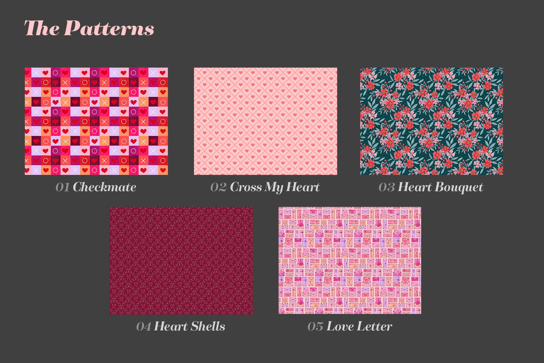 Every Pattern Valentine Pattern Combo Brushes – Every Tuesday