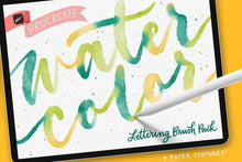 Load image into Gallery viewer, Procreate Watercolor Lettering Brushes
